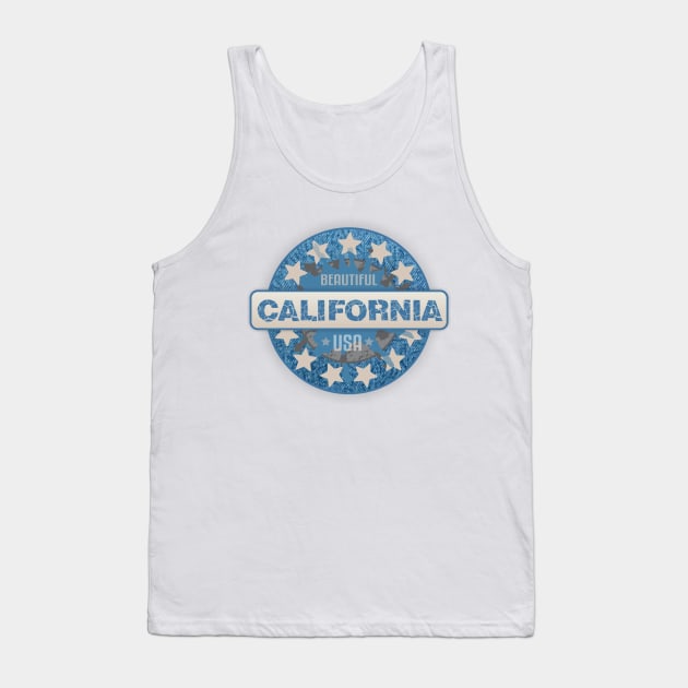 California Graphic T Shirt Tank Top by Dale Preston Design